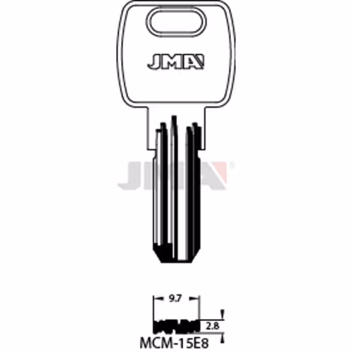 LLAVE JMA LATON SEGURIDAD (MCM-15E8)