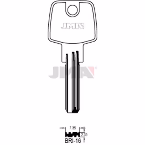 LLAVE JMA LATON SEGURIDAD (BRI-16)