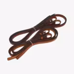 FALSA RIENDA VAQUERA CUERO HEBILLA FRAGUA INOXIDABLE