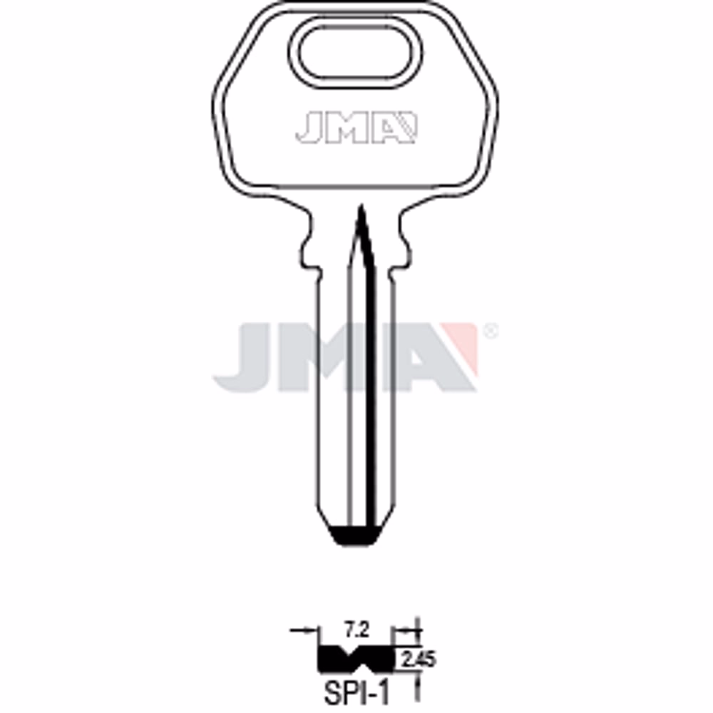 LLAVE JMA LATON SEGURIDAD (SPI-1)
