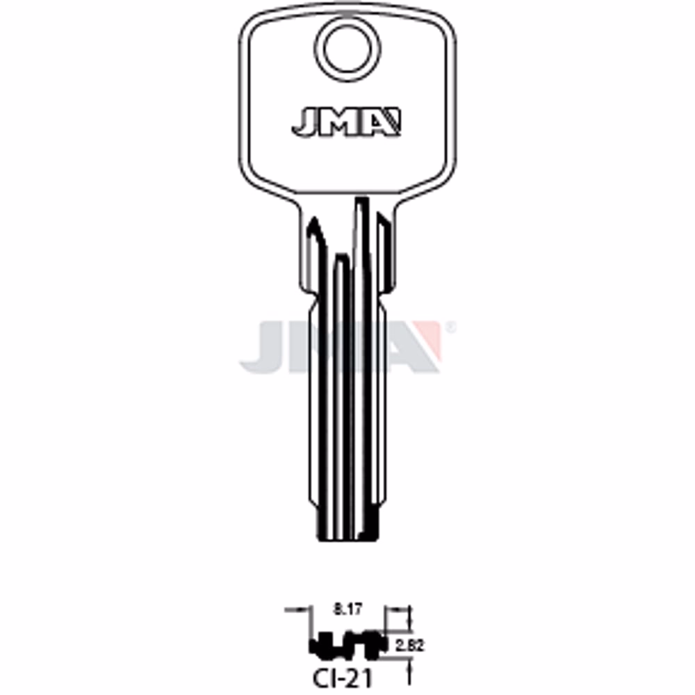 LLAVE JMA LATON SEGURIDAD (CI-21)