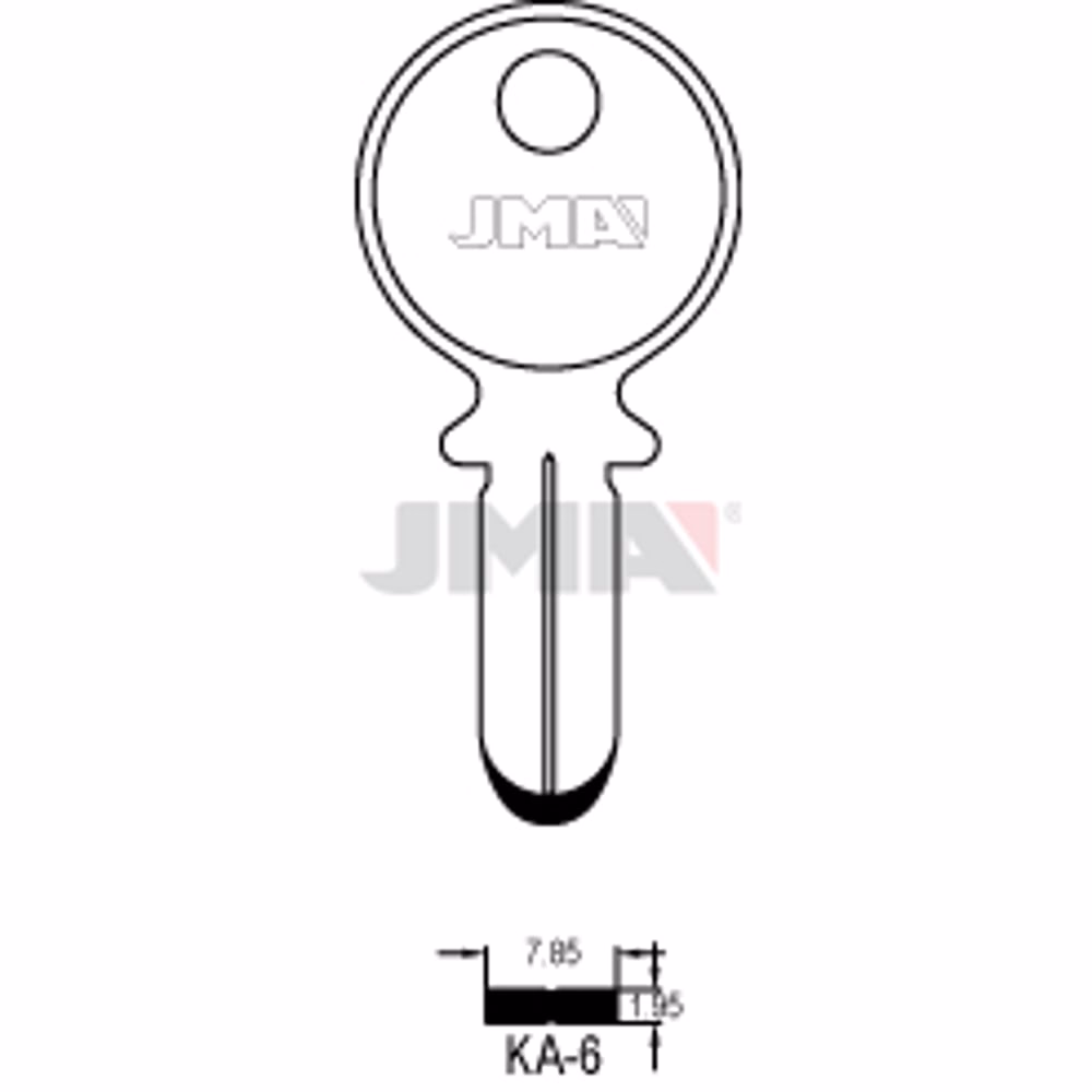 LLAVE JMA ALPACA SEGURIDAD (KA-6)