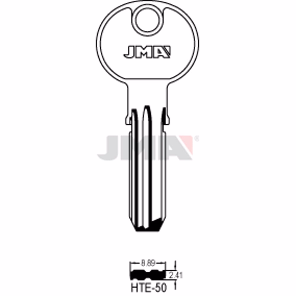 LLAVE JMA LATON SEGURIDAD (HTE-50)