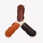 Protector trasero de cuero con borreguillo premium