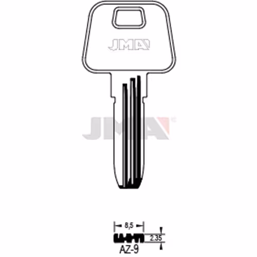 LLAVE JMA ALPACA SEGURIDAD (AZ-9)