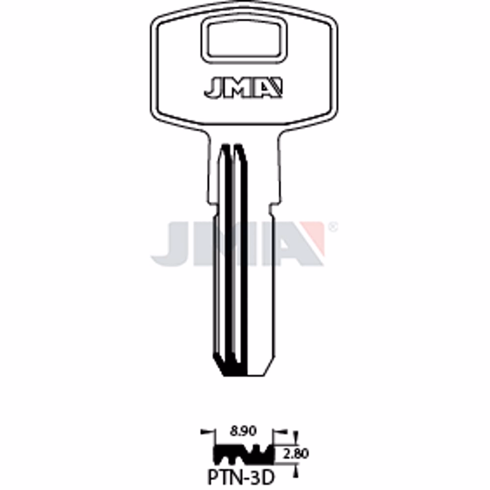 LLAVE JMA LATON SEGURIDAD (PTN-3D)