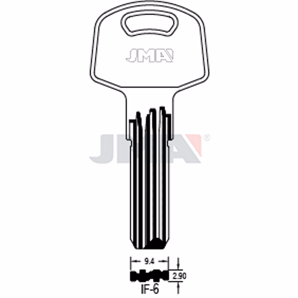 LLAVE JMA LATON SEGURIDAD (IF-6)