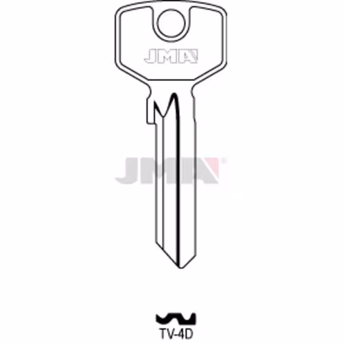 LLAVE JMA ACERO-C (TV-4D)
