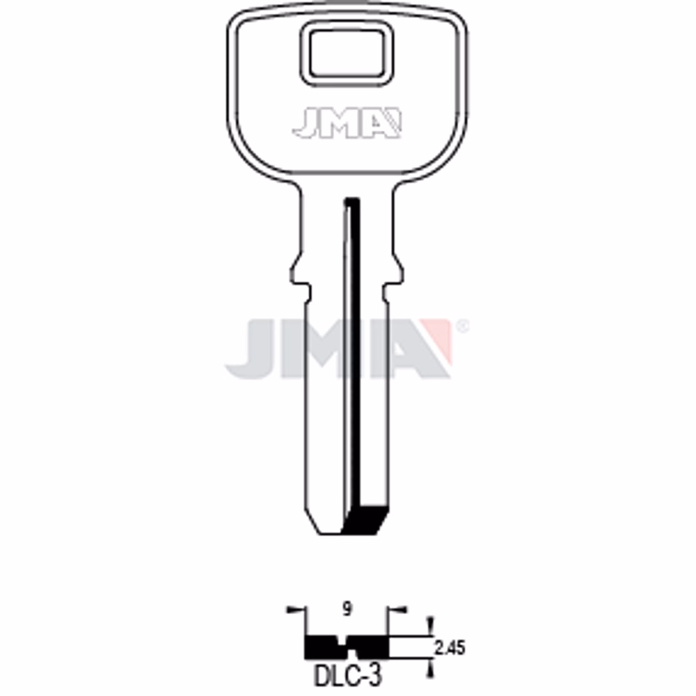 LLAVE JMA LATON SEGURIDAD (DLC-3)