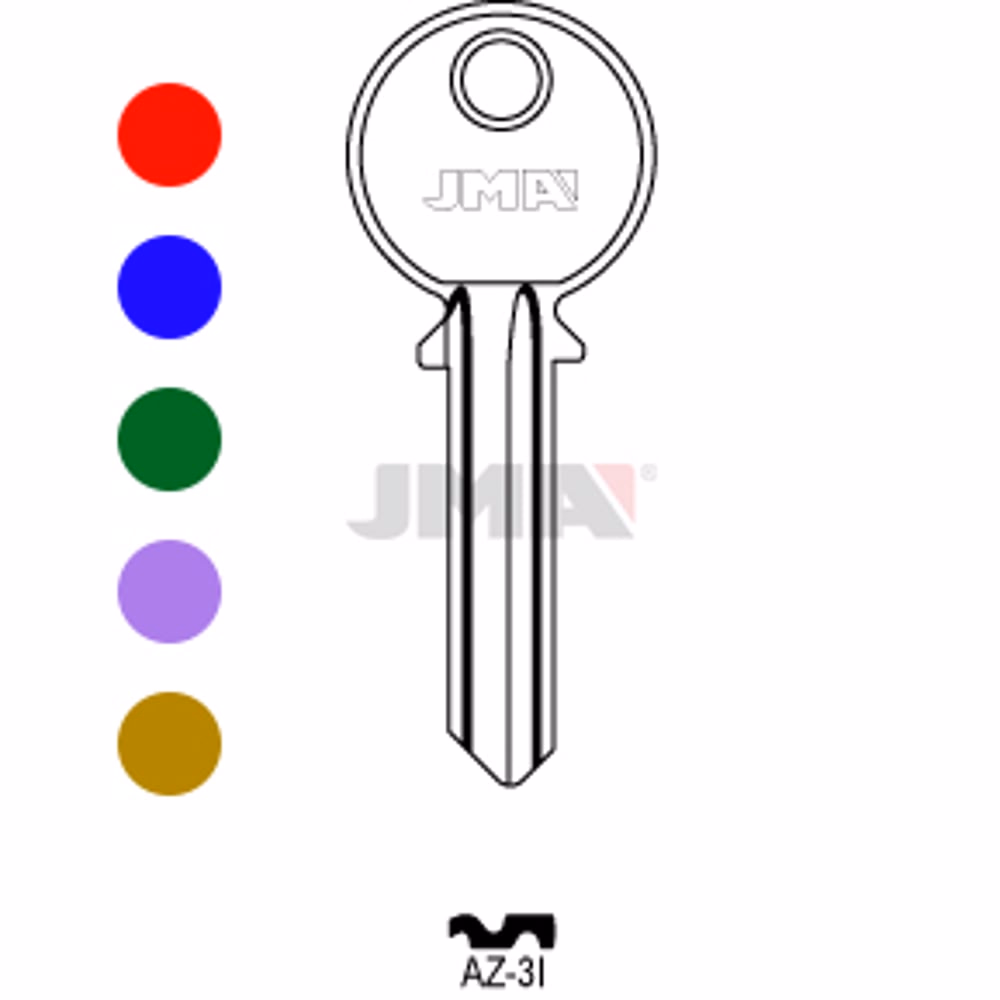 LLAVE JMA ALUMINIO (AZ-3I SURTIDO)