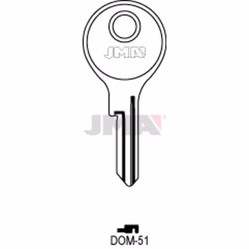 LLAVE JMA ACERO-C (DOM-51)