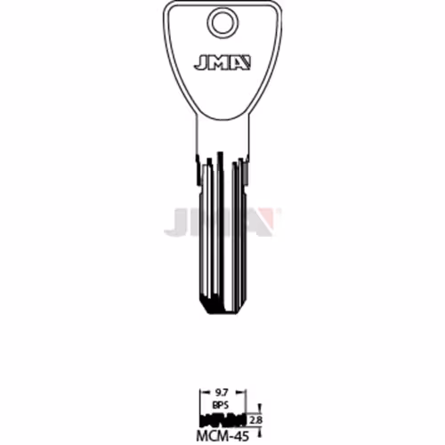 LLAVE JMA LATON SEGURIDAD (MCM-45)