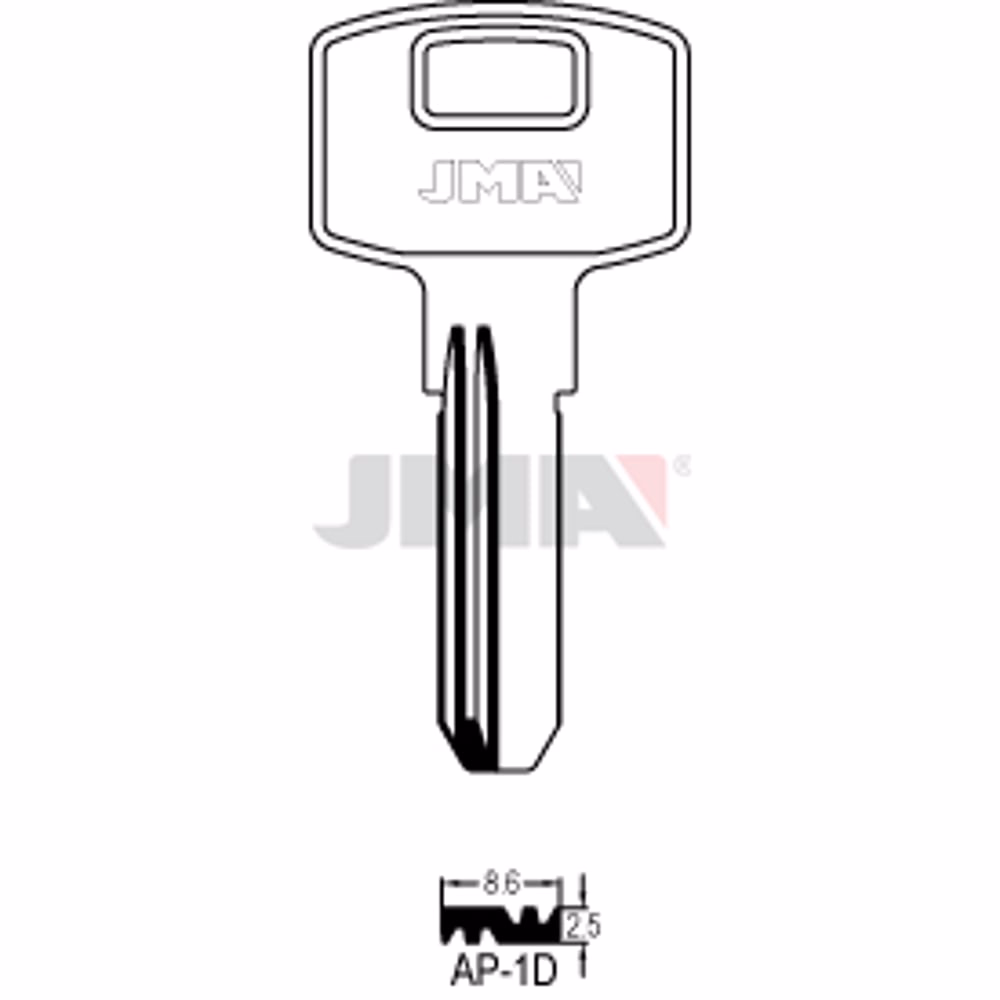LLAVE JMA LATON SEGURIDAD (AP-1D)