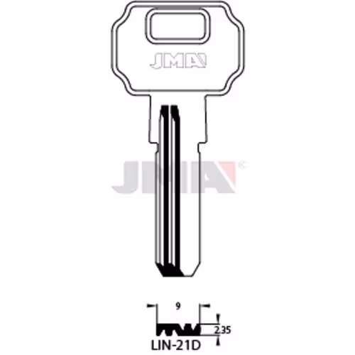 LLAVE JMA LATON SEGURIDAD (LIN-21D)