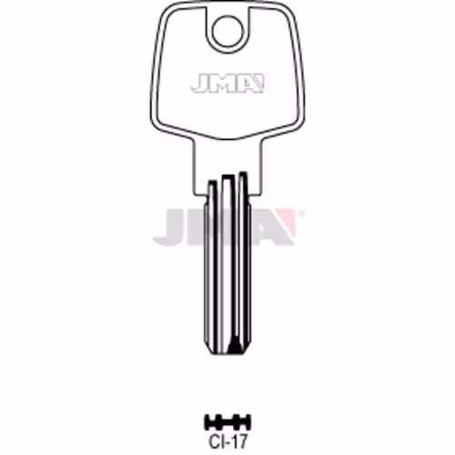 LLAVE JMA LATON SEGURIDAD (CI-17)