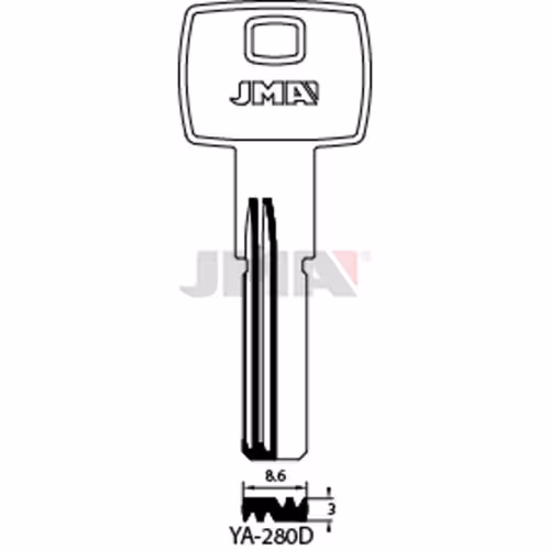 LLAVE JMA LATON SEGURIDAD (YA-280D)