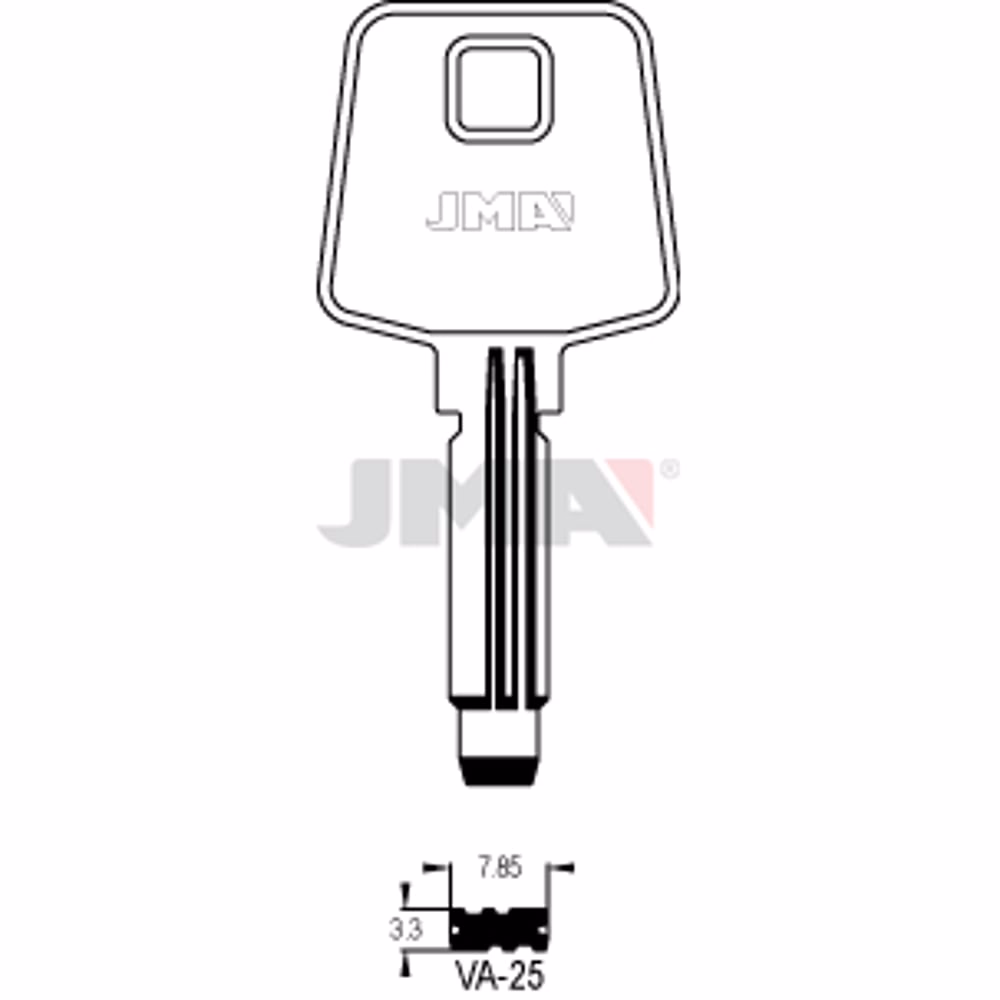 LLAVE JMA ALPACA SEGURIDAD (VA-25)