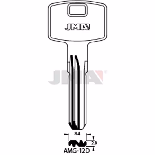LLAVE JMA LATON SEGURIDAD (AMG-12D)