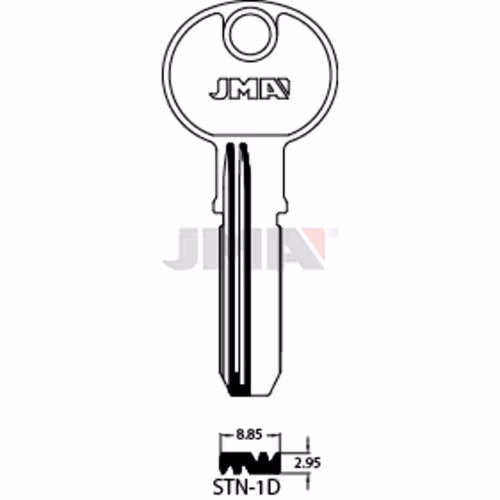 LLAVE JMA LATON SEGURIDAD (STN-1D)
