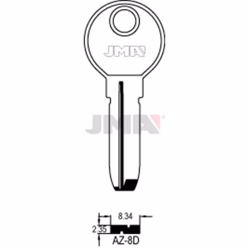 LLAVE JMA ALPACA SEGURIDAD (AZ-8D)