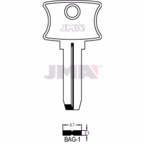 LLAVE JMA ALPACA SEGURIDAD (BAG-1)