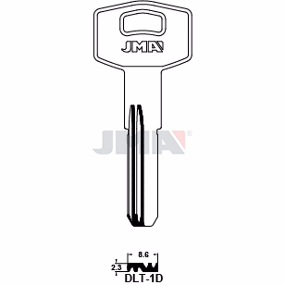 LLAVE JMA LATON SEGURIDAD (DLT-1D)