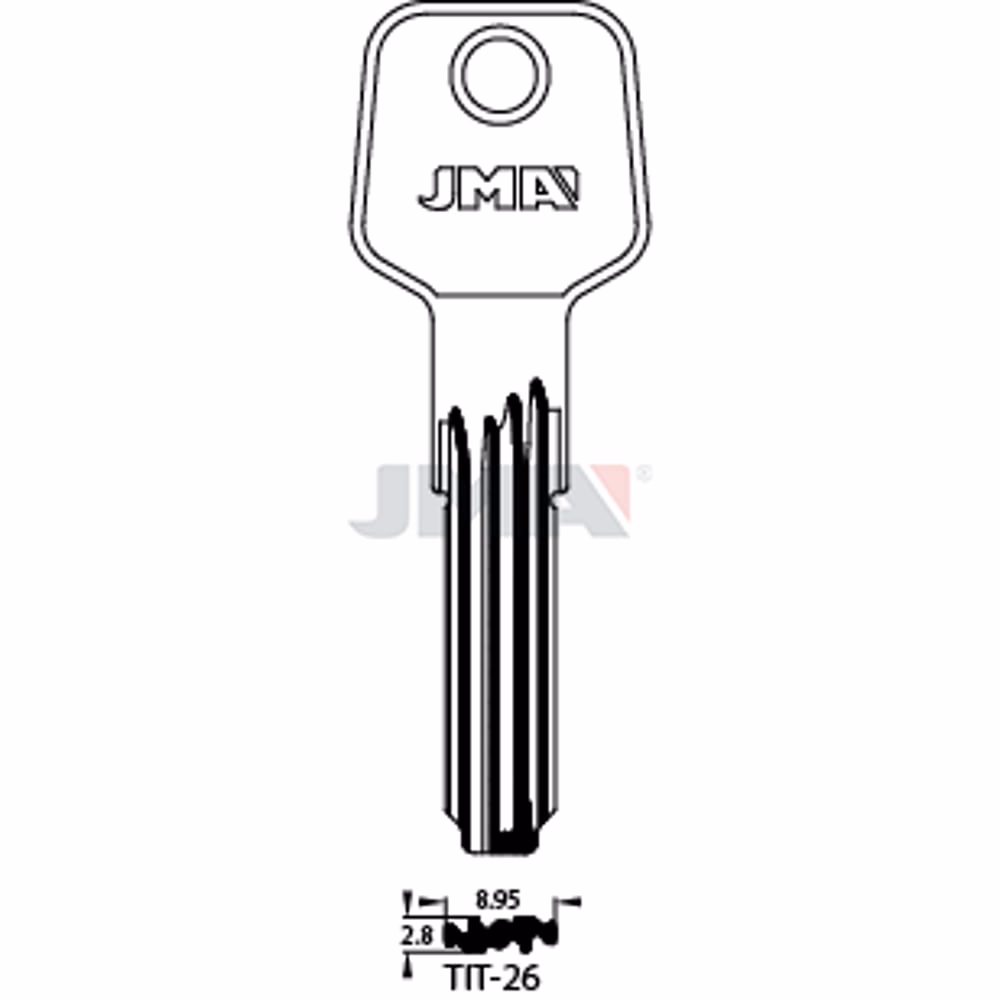 LLAVE JMA LATON SEGURIDAD (TIT-26)
