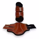 Protector delantero de cuero con neopreno (avellana)