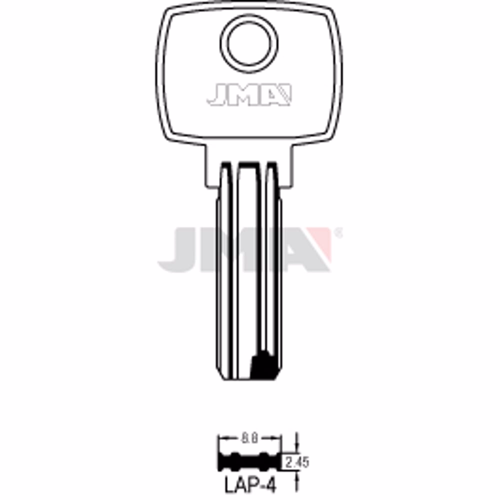 LLAVE JMA ALPACA SEGURIDAD (LAP-4)