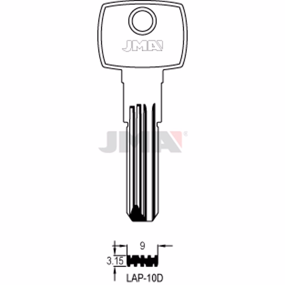 LLAVE JMA ALPACA SEGURIDAD (LAP-10D)