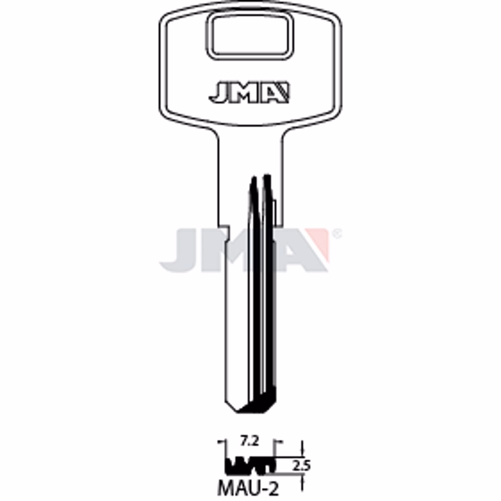 LLAVE JMA LATON SEGURIDAD (MAU-2)