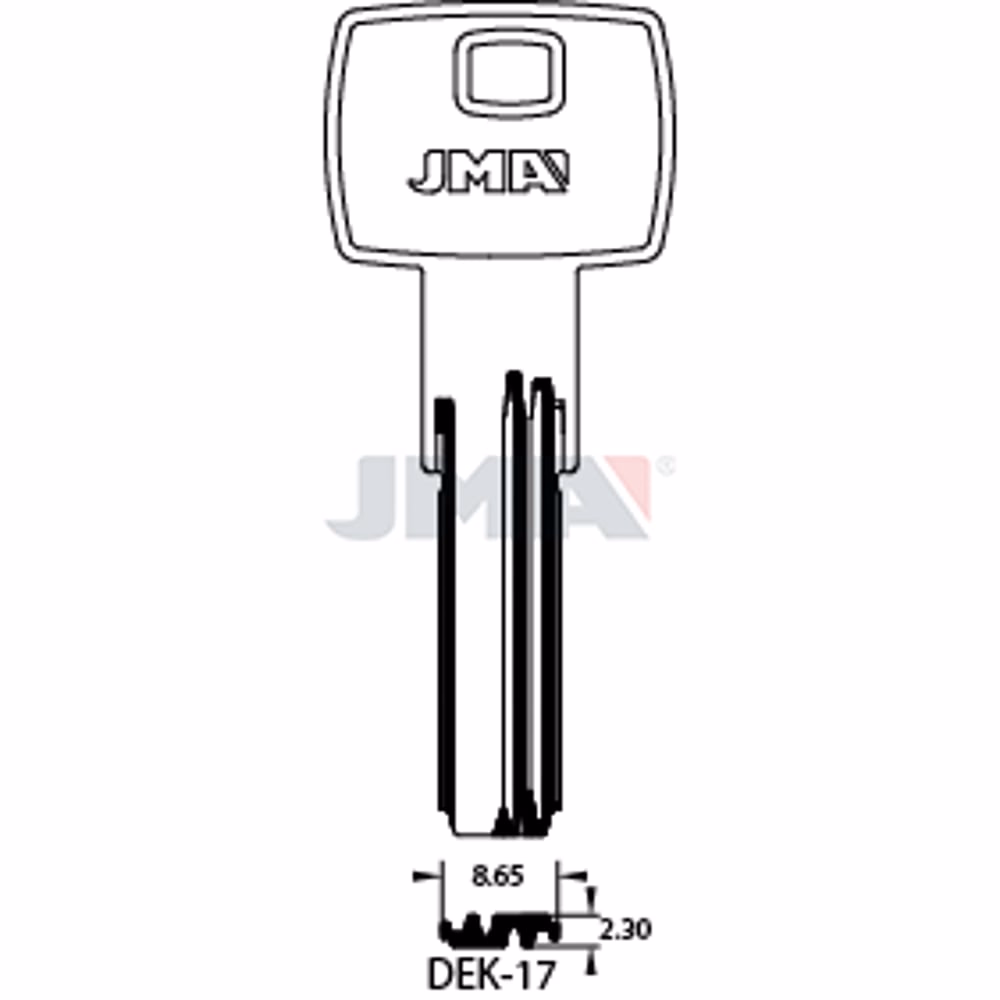 LLAVE JMA LATON SEGURIDAD (DEK-17)