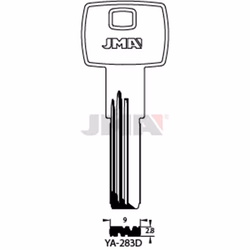 LLAVE JMA LATON SEGURIDAD (YA-283D)