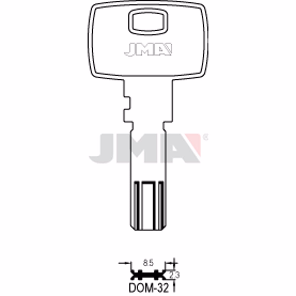 LLAVE JMA ALPACA SEGURIDAD (DOM-32)