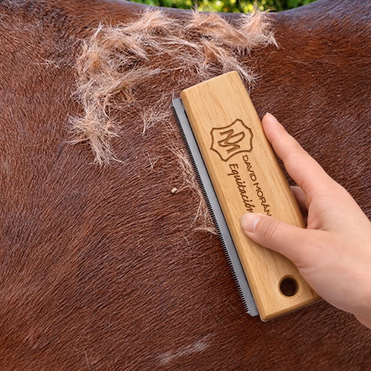 833515 Rasqueta madera eliminar pelo
