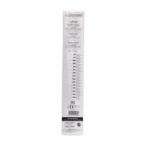 CUCHILLO SANTOKU ALVEOLADO FORJADO RF.1565 (6,5" - 17 cm)