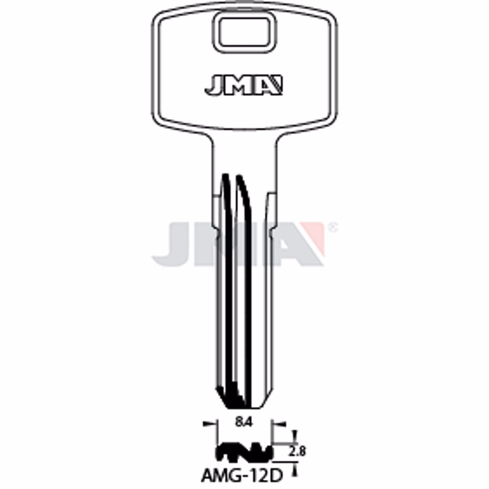 LLAVE JMA LATON SEGURIDAD (AMG-12D)