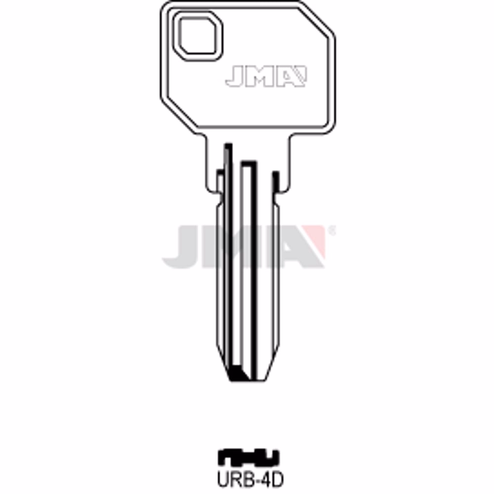 LLAVE JMA LATON SEGURIDAD (URB-4D)