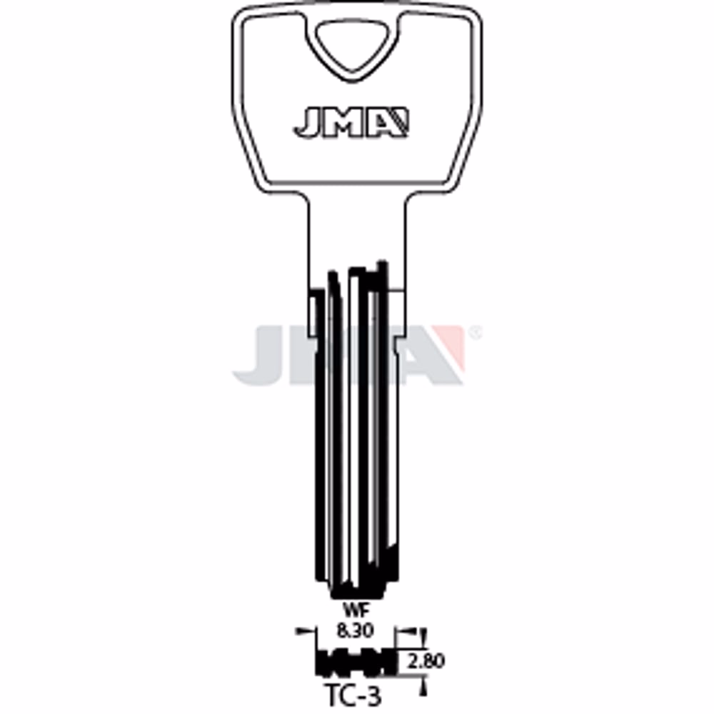 LLAVE JMA LATON SEGURIDAD (TC-3)