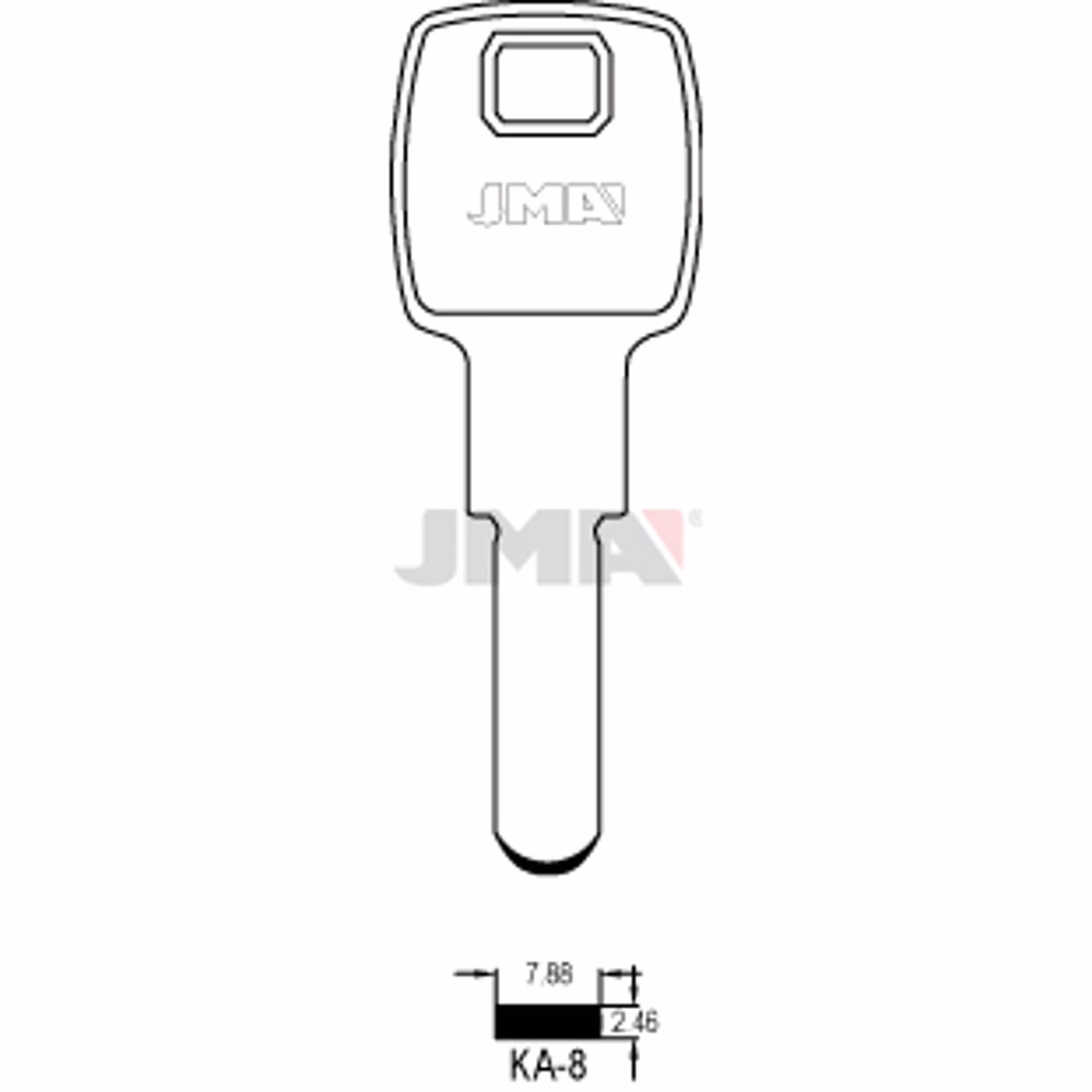 LLAVE JMA LATON SEGURIDAD (KA-8)