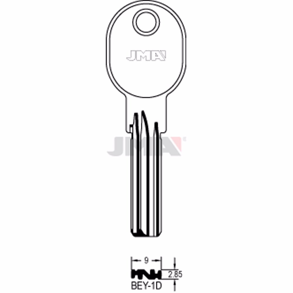 LLAVE JMA LATON SEGURIDAD (BEY-1D)