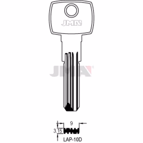 LLAVE JMA ALPACA SEGURIDAD (LAP-10D)