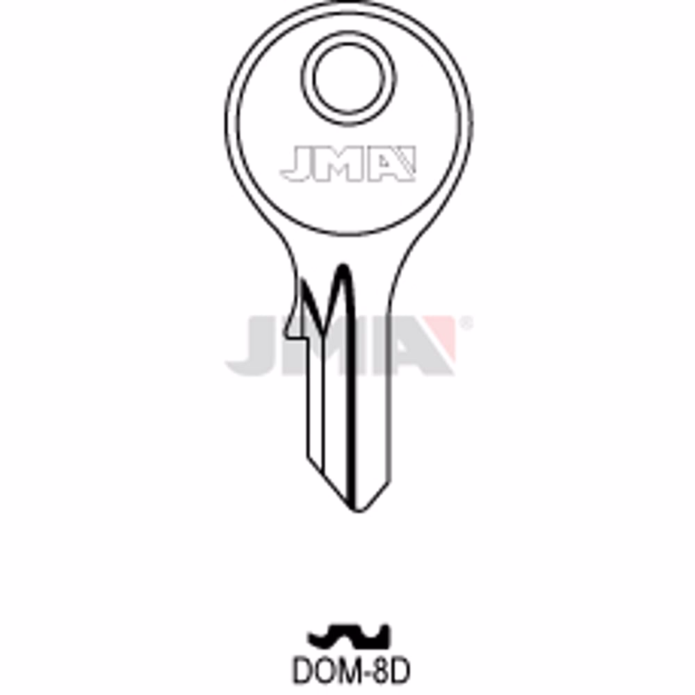 LLAVE JMA ACERO-B (DOM-8D)