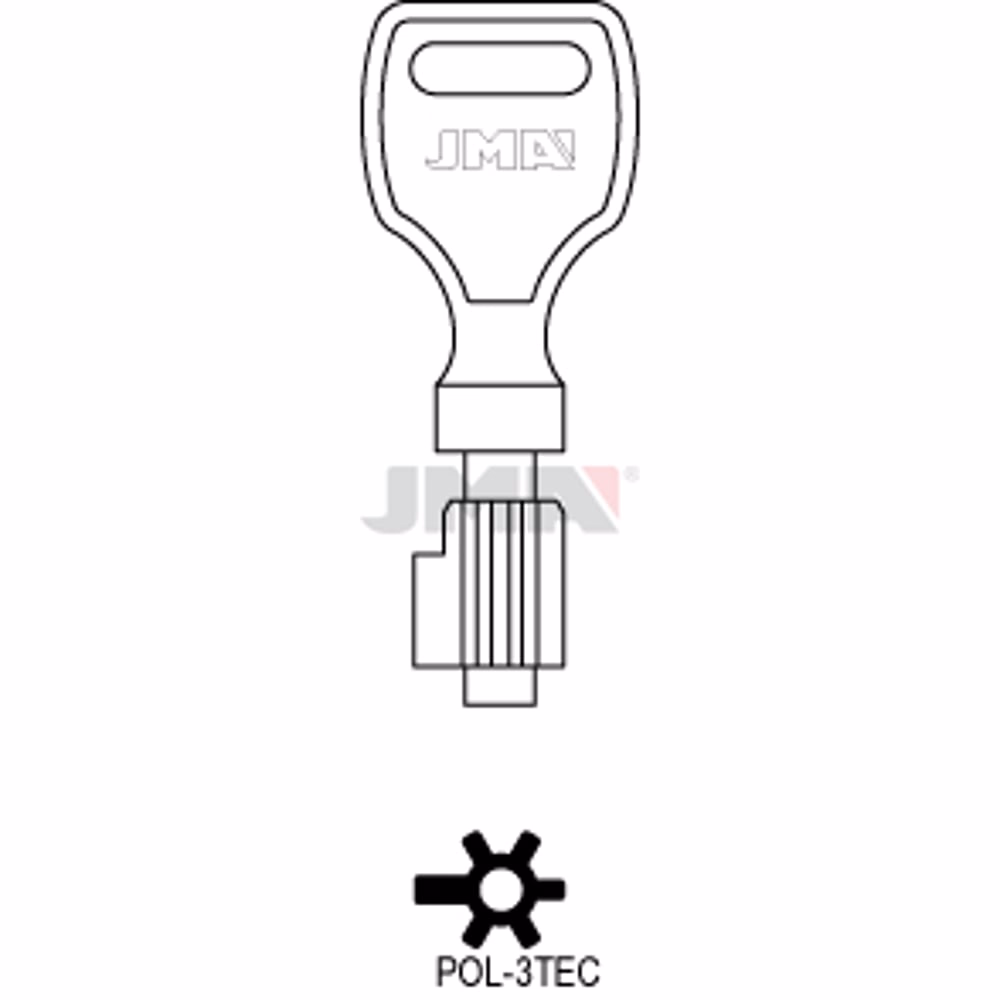 LLAVE JMA LATON SEGURIDAD (POL-3TEC)