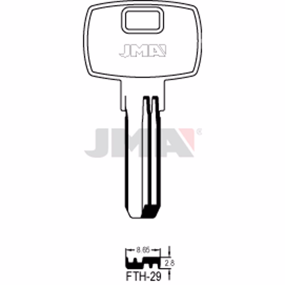 LLAVE JMA LATON SEGURIDAD (FTH-29)