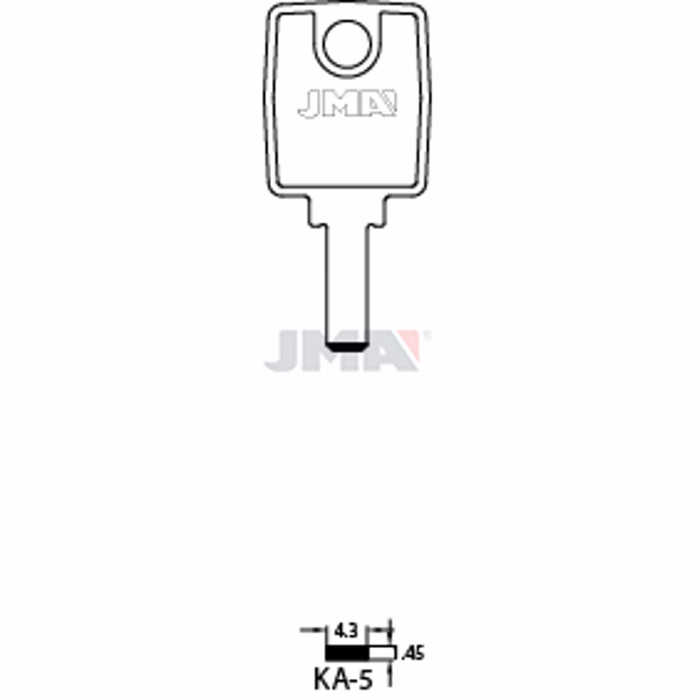 LLAVE JMA LATON SEGURIDAD (KA-5)
