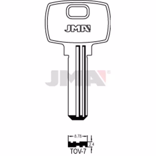 LLAVE JMA LATON SEGURIDAD (TOV-7)